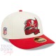 Casquette Tampa Bay Buccaneers NFL Sideline Low Profile 59Fifty Fitted New Era Beige et Rouge