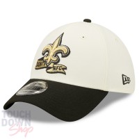 Casquette New Orleans Saints NFL Sideline 39Thirty Fitted New Era Beige et Dorée