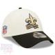 Casquette New Orleans Saints NFL Sideline 39Thirty Fitted New Era Beige et Dorée