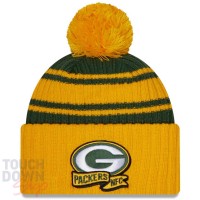 Bonnet Green Bay Packers NFL Sideline New Era Vert et Jaune