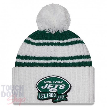 Bonnet New York Jets NFL Sideline New Era Blanc et Vert
