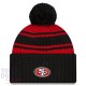 Bonnet San Francisco 49ers NFL Sideline New Era Noir et Rouge