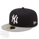 Casquette NY New York Yankees MLB Team City Patch 59Fifty Fitted New Era Noire et Grise