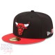 Casquette Chicago Bulls NBA "Fanion Patch" 59Fifty Fitted New Era Noire et Rouge
