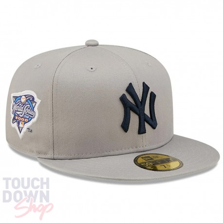 Casquette NY World Series MLB Side Patch 59Fifty Fitted New Era Grise