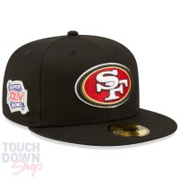 Casquette San Francisco 49ers NFL Side Patch 59Fifty Fitted New Era Noire