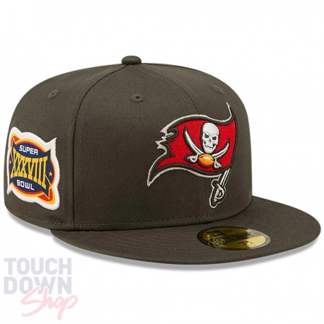 Casquette Tampa Bay Buccaneers NFL Side Patch 59Fifty Fitted New Era Grise