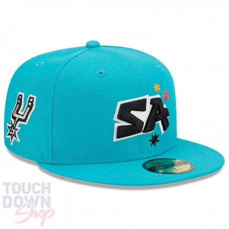 Casquette San Antonio Spurs NBA City Edition 59Fifty Fitted New Era Turquoise