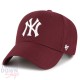 Casquette New York Yankees MLB Dark Marroon '47 Brand MVP