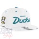 Casquette Anaheim Ducks NHL Crosstown Pop '47 Brand Blanche et Turquoise