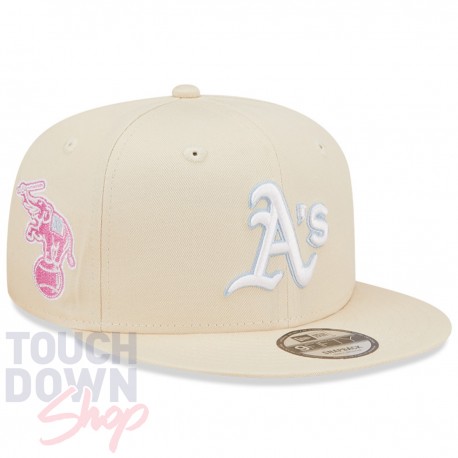 Casquette Oakland Athletics MLB Pastel Patch 9Fifty New Era Beige