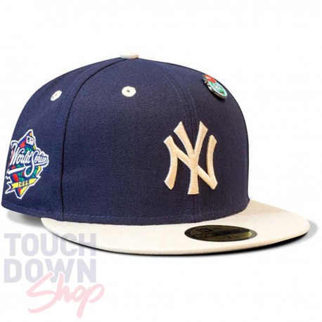 Casquette NY World Series MLB édition spéciale Pin's 59Fifty Fitted New Era Navy