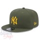 Casquette NY New York Yankees MLB Side Patch 9Fifty New Era Olive