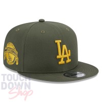 Casquette Los Angeles Dodgers MLB Side Patch 9Fifty New Era Olive