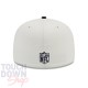 Casquette Oakland Raiders NFL Side Patch 59Fifty Fitted New Era Blanche