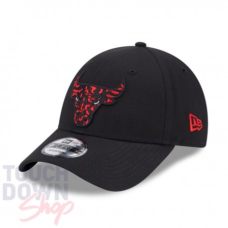 Casquette Chicago Bulls NBA Side Patch 9Forty New Era Blanche