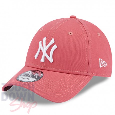 Casquette NY New York Yankees MLB League Essential 9Forty New Era Rose pâle