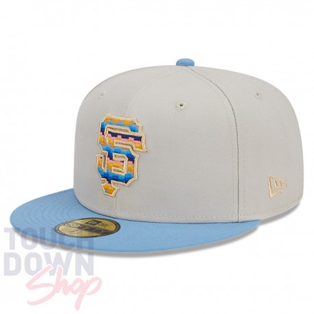 Casquette San Francisco Giants MLB Beach Front 59Fifty Fitted New Era Gris clair