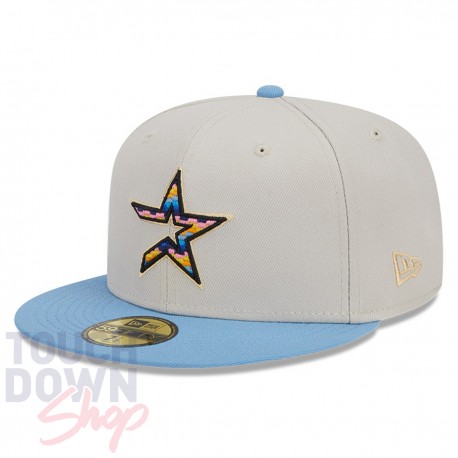 Casquette Houston Astros MLB Beach Front 59Fifty Fitted New Era Gris clair