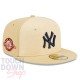 Casquette NY New York Yankees MLB Raffia 59Fifty Fitted New Era Crème