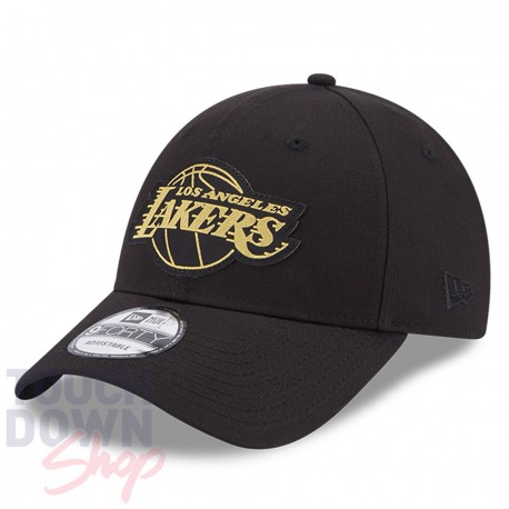Casquette Los Angeles Lakers NBA Metallic badge 9Forty New Era Noire