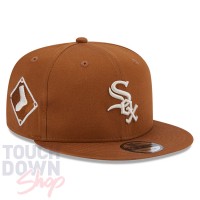Casquette Chicago White Sox MLB Side Patch 9Fifty New Era Marron