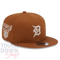 Casquette Detroit Tigers MLB Side Patch 9Fifty New Era Marron