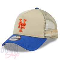 Casquette New York Mets MLB Trucker All Day Trucker New Era Camel et Bleu