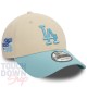 Casquette World Series MLB Side patch World Series 9Forty New Era Two Tone Blanche Bleu ciel