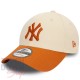 Casquette NY World Series MLB Side patch World Series 9Forty New Era Two Tone Beige Caramel