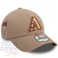 Casquette Arizona Diamondbacks MLB Side patch Inaugural Season 9Forty New Era Beige