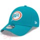 Casquette Miami Dolphins NFL Sideline History 9Forty New Era Turquoise