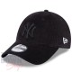 Casquette NY New York Yankees MLB Cord Velours 9Forty New Era Noire