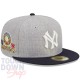 Casquette NY World Series MLB Dynasty Cooperstown 59Fifty Fitted New Era Grise et Navy