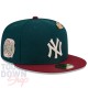 Casquette NY World Series MLB World Series Contrast 59Fifty Fitted New Era Verte et Bordeaux