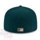 Casquette NY World Series MLB World Series Contrast 59Fifty Fitted New Era Verte et Bordeaux