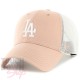 Casquette Los Angeles Dodgers MLB Branson Trucker '47 Brand MVP Mauve 