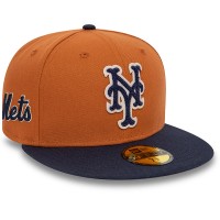 Casquette New York Mets MLB Boucle 59Fifty Fitted New Era Marron 