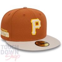 Casquette Pittsburgh Pirates MLB Boucle 59Fifty Fitted New Era Marron 