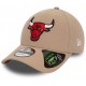 Casquette Chicago Bulls NBA Repreve 9Forty New Era Marron clair