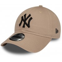 Casquette NY New York Yankees MLB League Essential 9Twenty New Era Marron clair