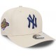 Casquette NY New York Yankees MLB World Series Stretch Snap 9Fifty New Era Crème