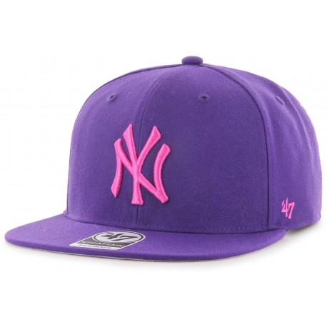 Casquette New York Yankees MLB No Shot '47 Brand MVP Violette