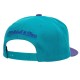 Casquette Charlotte Hornets NBA Team 2 tone Snapback Mitchell and Ness Turquoise