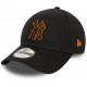 Casquette NY New York Yankees MLB Team Outline 9Forty New Era Noire 