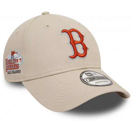 Casquette Boston Red Sox MLB Patch 9Forty New Era Gris clair