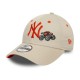 Casquette NY New York Yankees MLB Graphic Youth 9Forty New Era Marron clair