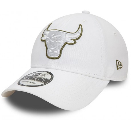 Casquette Chicago Bulls NBA Outline 9Forty New Era Blanche