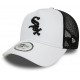 Casquette Chicago White Sox MLB Trucker League Essential Trucker New Era Blanche et Noire