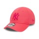 Casquette NY New York Yankees MLB League Essential bébé 9Forty New Era Rose 